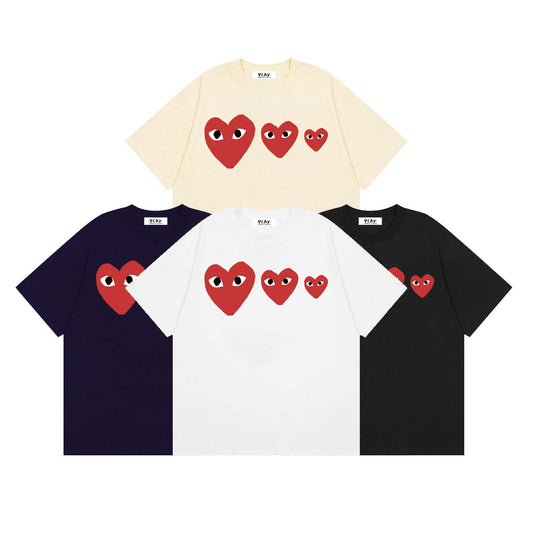Play Classic Red Heart T-Shirt#01