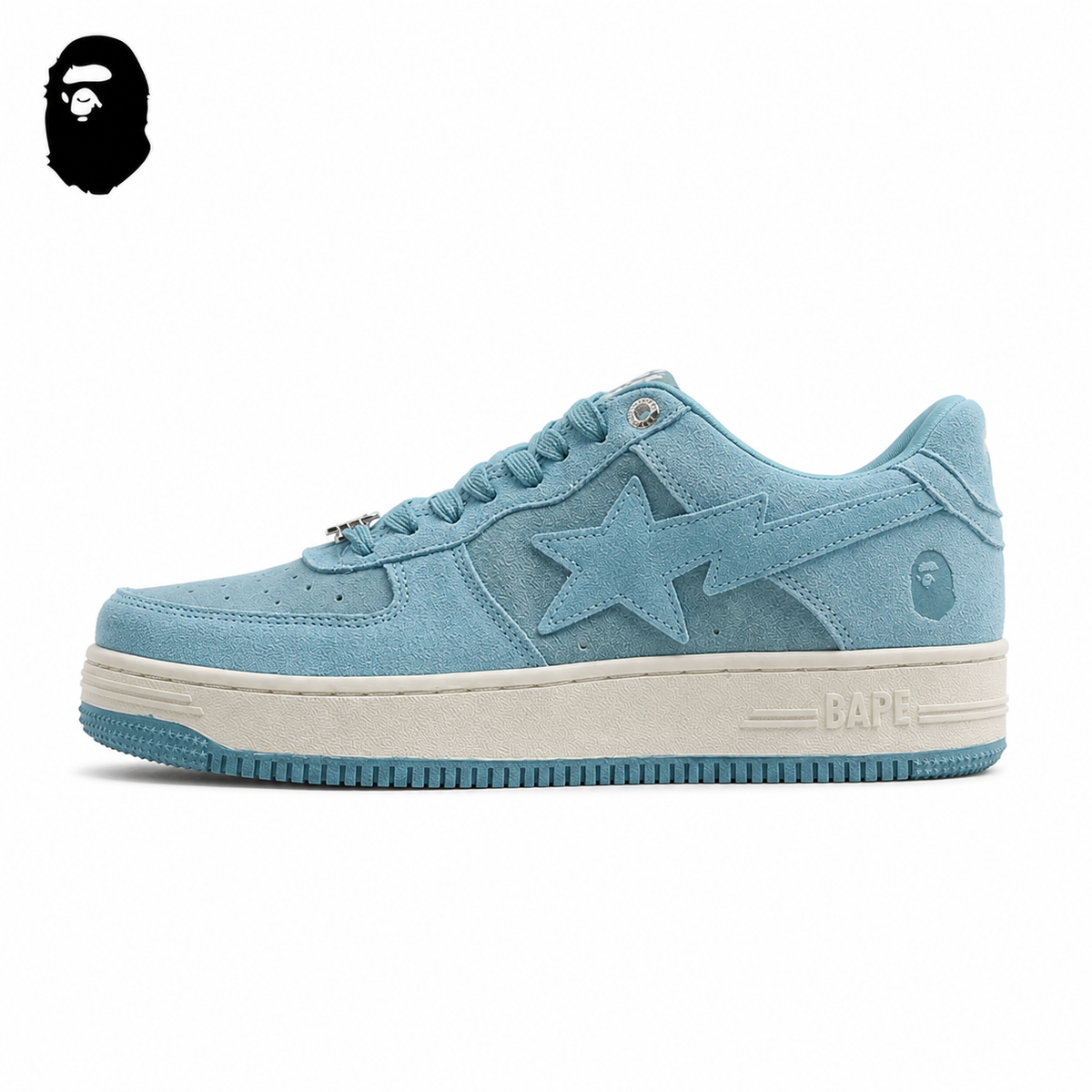 BAPE STA Tokyo Low-Top Sneakers - Light Blue