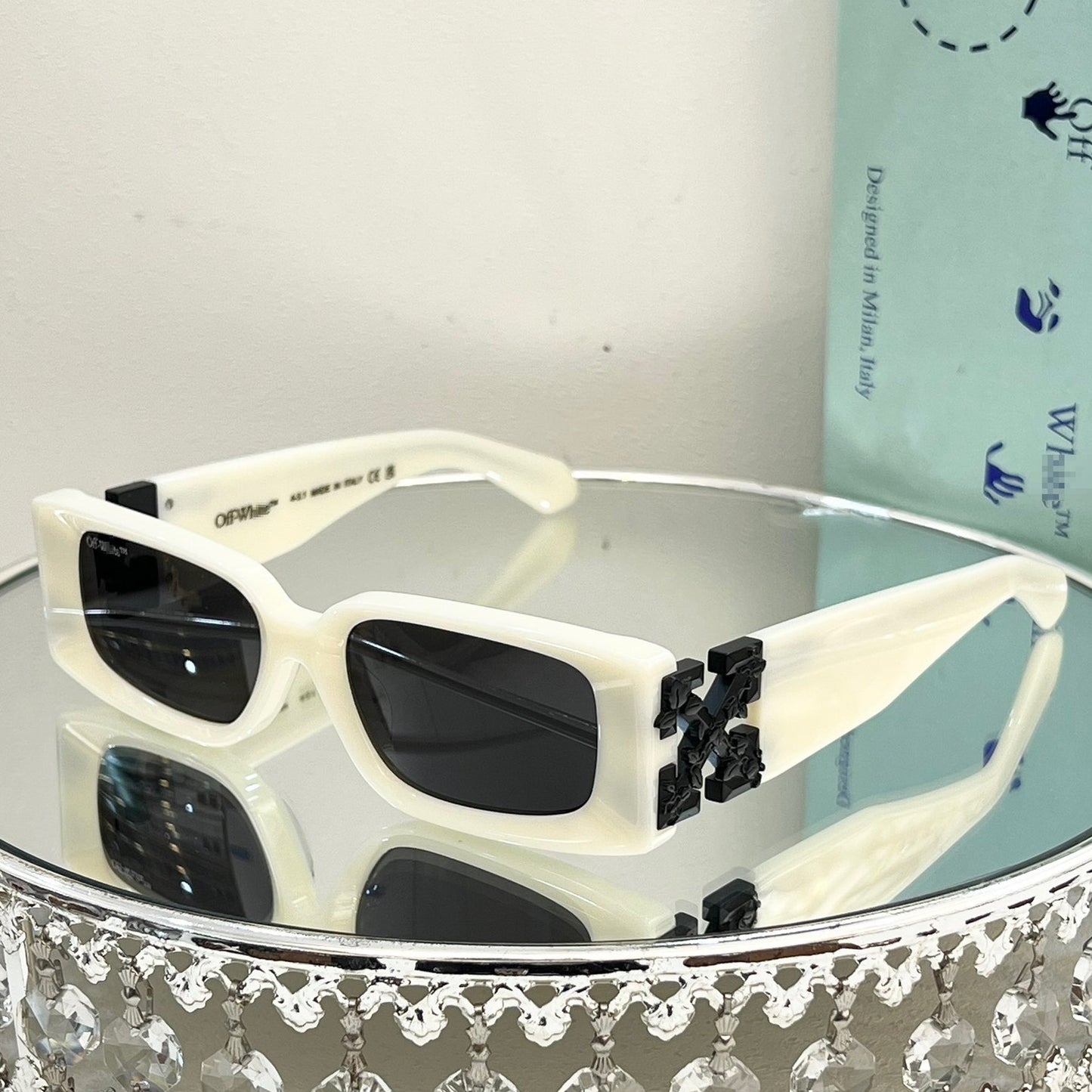 OFF-Whlte Arrow logo sunglasses#098