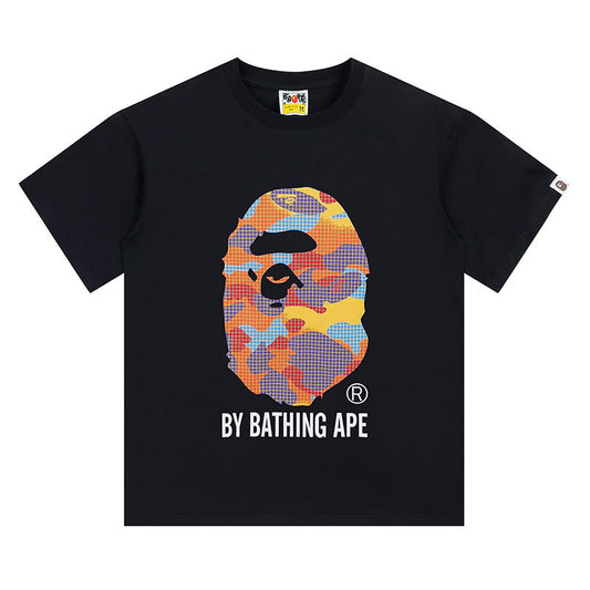 BAPE Mosaic Big Ape Head Men's T-Shirt - Black