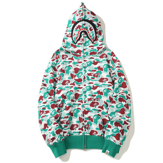 BAPE ABC Camo Hoodie - Blue, Red & Yellow