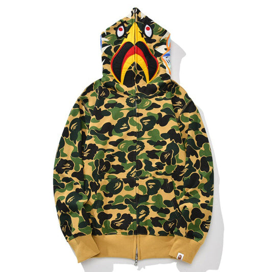 BAPE First Camo Shark Hoodie - Streetwear