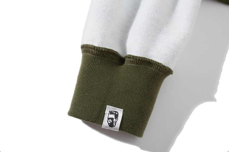 BAPE 1st Camo Shark Zip Hoodie - Green & Yellow