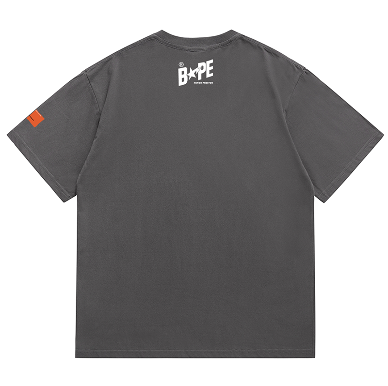 BAPE x Heron Preston Lightning Ape Head Men's T-Shirt - Blue