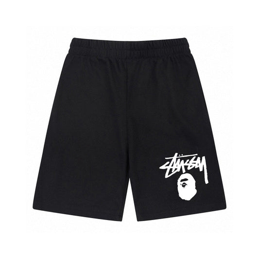 Stüssy x BAPE Classic Ape Head Graphic Shorts