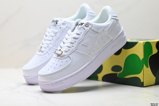 BAPE STA Low-Top Sneakers - Triple White