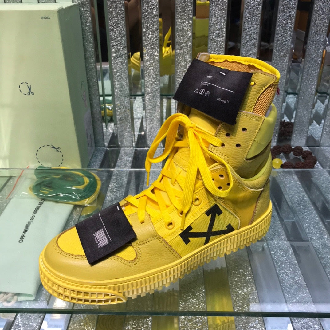OFF-Whlte Arrow logo high-top sneakers#33