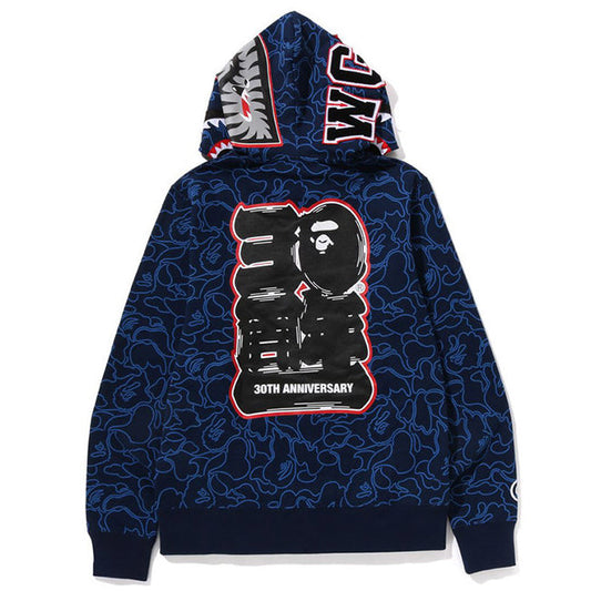 BAPE Shark Full-Zip Hoodie - Blue, Green & Red