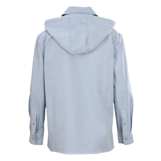 Lowe Cotton Long-Sleeve Hooded Shirt Jacket with Detachable Panels