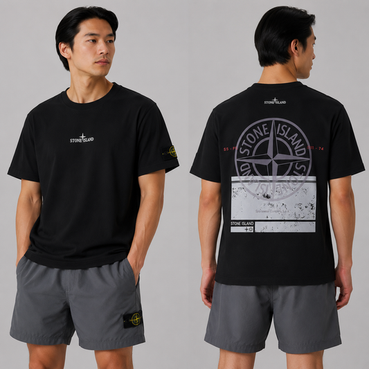 ST0NE lSLAND Pure Cotton T-Shirt #41