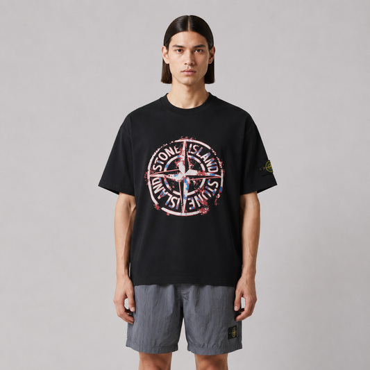 ST0NE lSLAND Pure Cotton T-Shirt #50