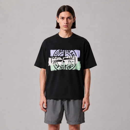 ST0NE lSLAND Pure Cotton T-Shirt #52
