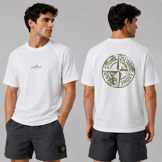 ST0NE lSLAND Pure Cotton T-Shirt #6