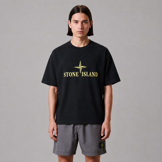 ST0NE lSLAND Pure Cotton T-Shirt #13