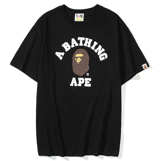 BAPE College Ape Head Men's Graphic T-Shirt - White