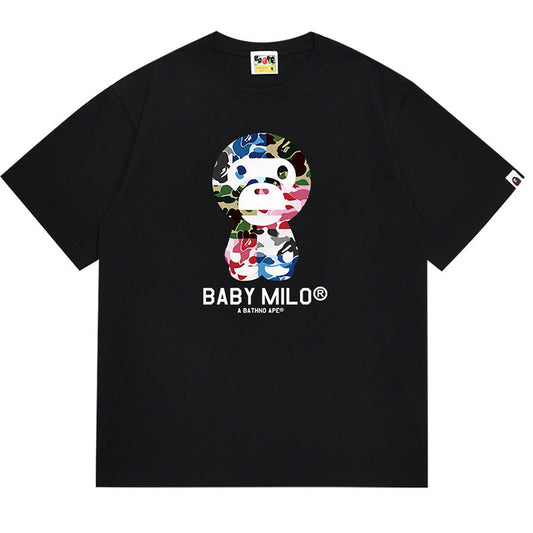 BAPE ABC Camo Baby Milo Men's T-Shirt - White
