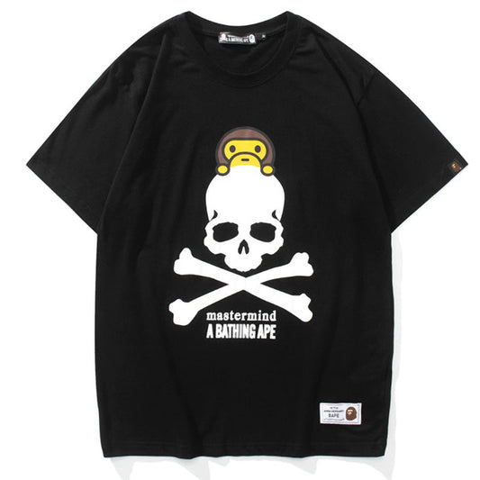 BAPE x Mastermind Baby Milo Skull Men's T-Shirt - White
