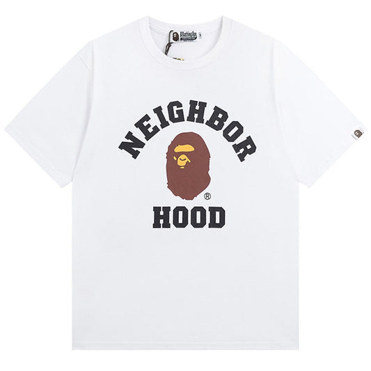 BAPE Neighborhood Ape Head Men's T-Shirt - White