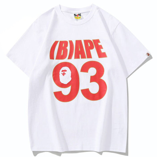BAPE 93 Logo Men's Graphic T-Shirt - Black