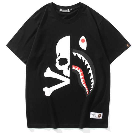 BAPE x Mastermind Half Shark Men's T-Shirt - White
