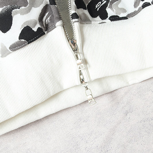 BAPE ABC Camo Shark Hoodie - Green & Grey