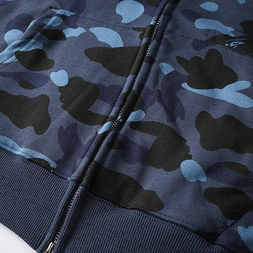 BAPE Navy Blue Camo Shark Hoodie
