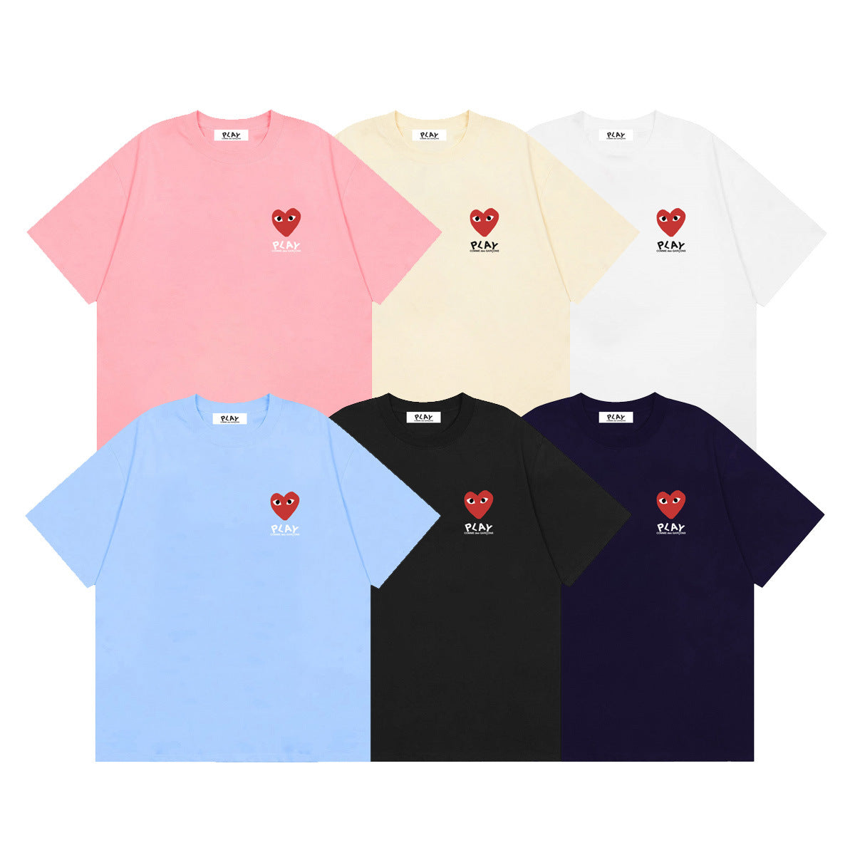 Play Classic Red Heart T-Shirt#15
