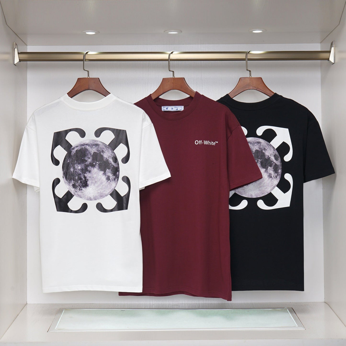 OFF-Whlte Arrow Logo Cotton T-shirt