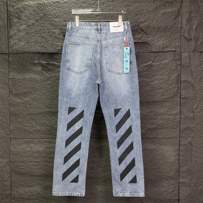 OFF-Whlte Arrow pattern casual jeans