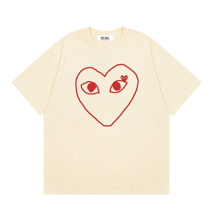 Play Classic Red Heart T-Shirt#48