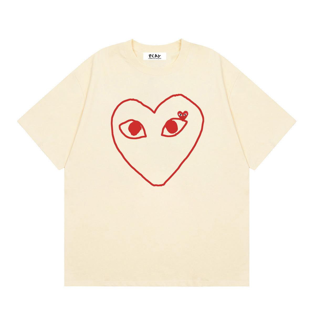 Play Classic Red Heart T-Shirt#48