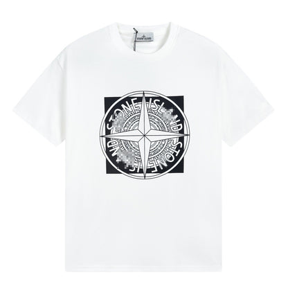 ST0NE lSLAND Pure Cotton T-Shirt #17