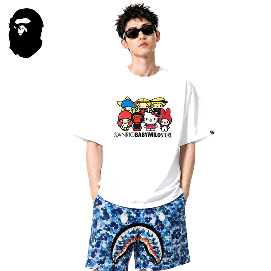 BAPE x Sanrio Baby Milo Friends Men's T-Shirt - White