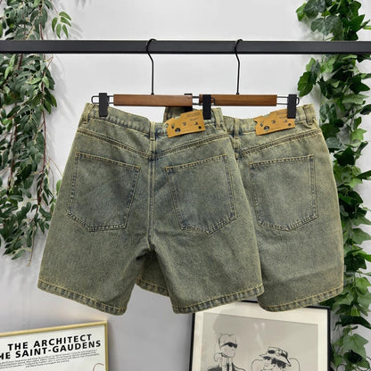 OFF-Whlte Lettering denim shorts#26