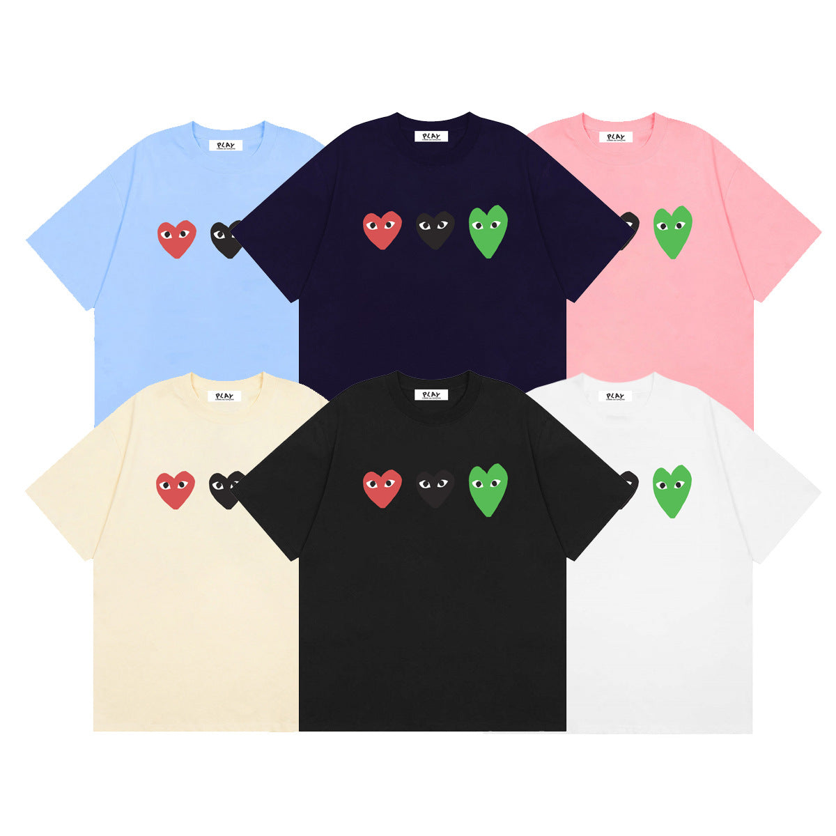 Play Classic Red Heart T-Shirt#42
