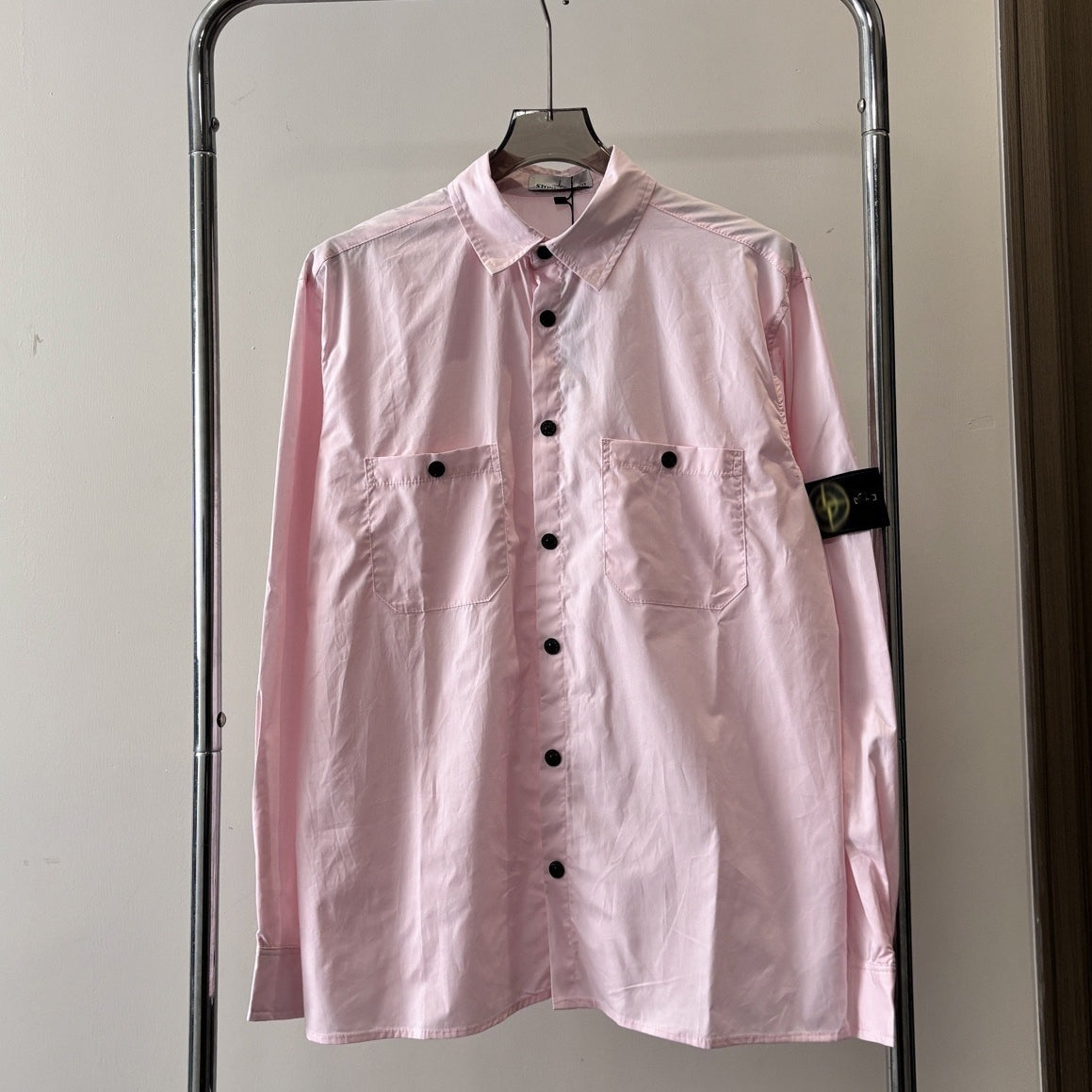 Stone Island Unisex loose-fit casual long-sleeve shirt
