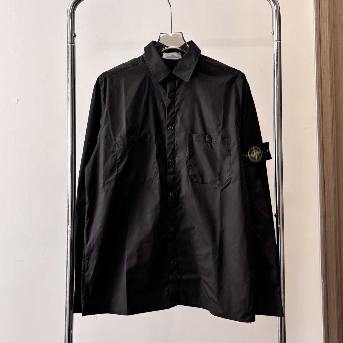 Stone Island Unisex loose-fit casual long-sleeve shirt