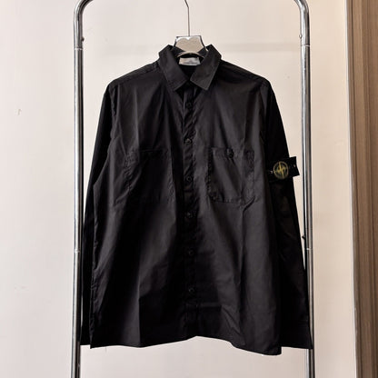 Stone Island Unisex loose-fit casual long-sleeve shirt