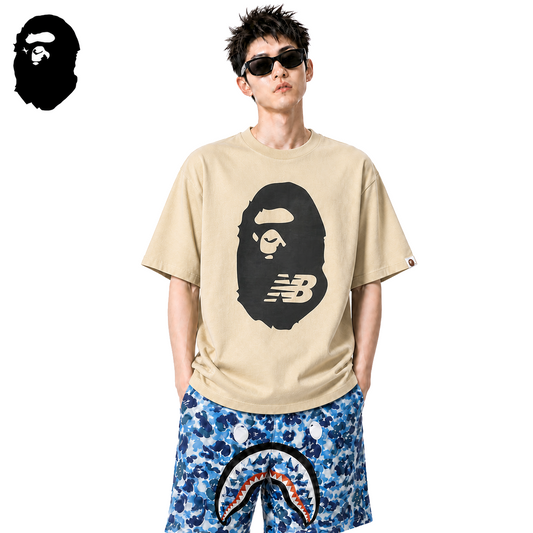 BAPE x New Balance Ape Head Men's T-Shirt - Apricot