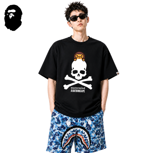 BAPE x Mastermind Baby Milo Skull Men's T-Shirt - Black