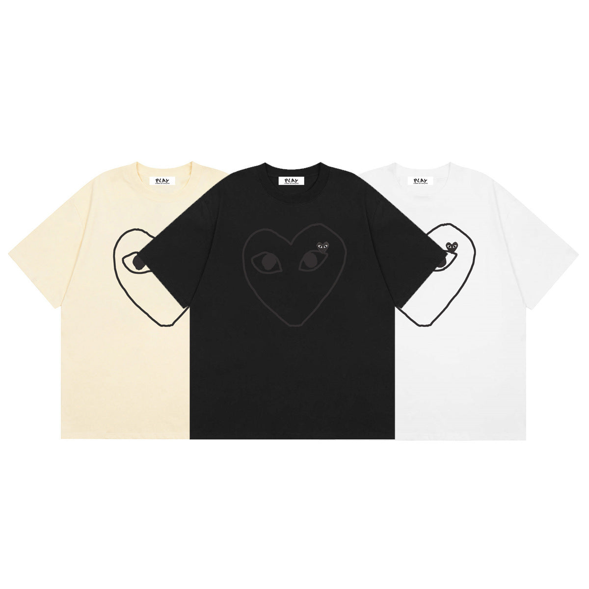 Play Classic Red Heart T-Shirt#50