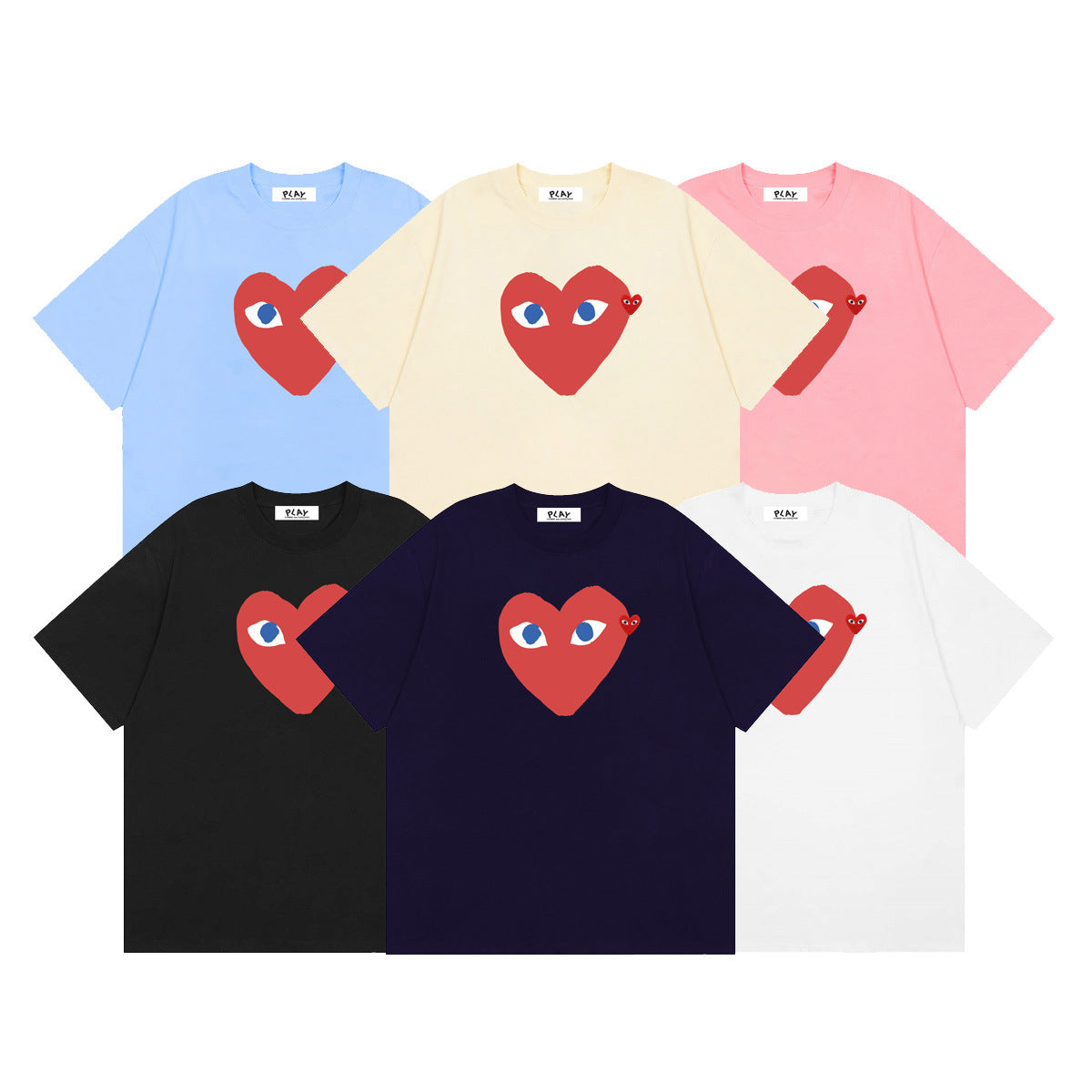 Play Classic Red Heart T-Shirt#08