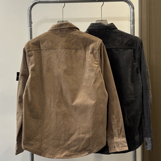 Stone Island Premium Corduroy Shirt – Vintage-Inspired Street Style