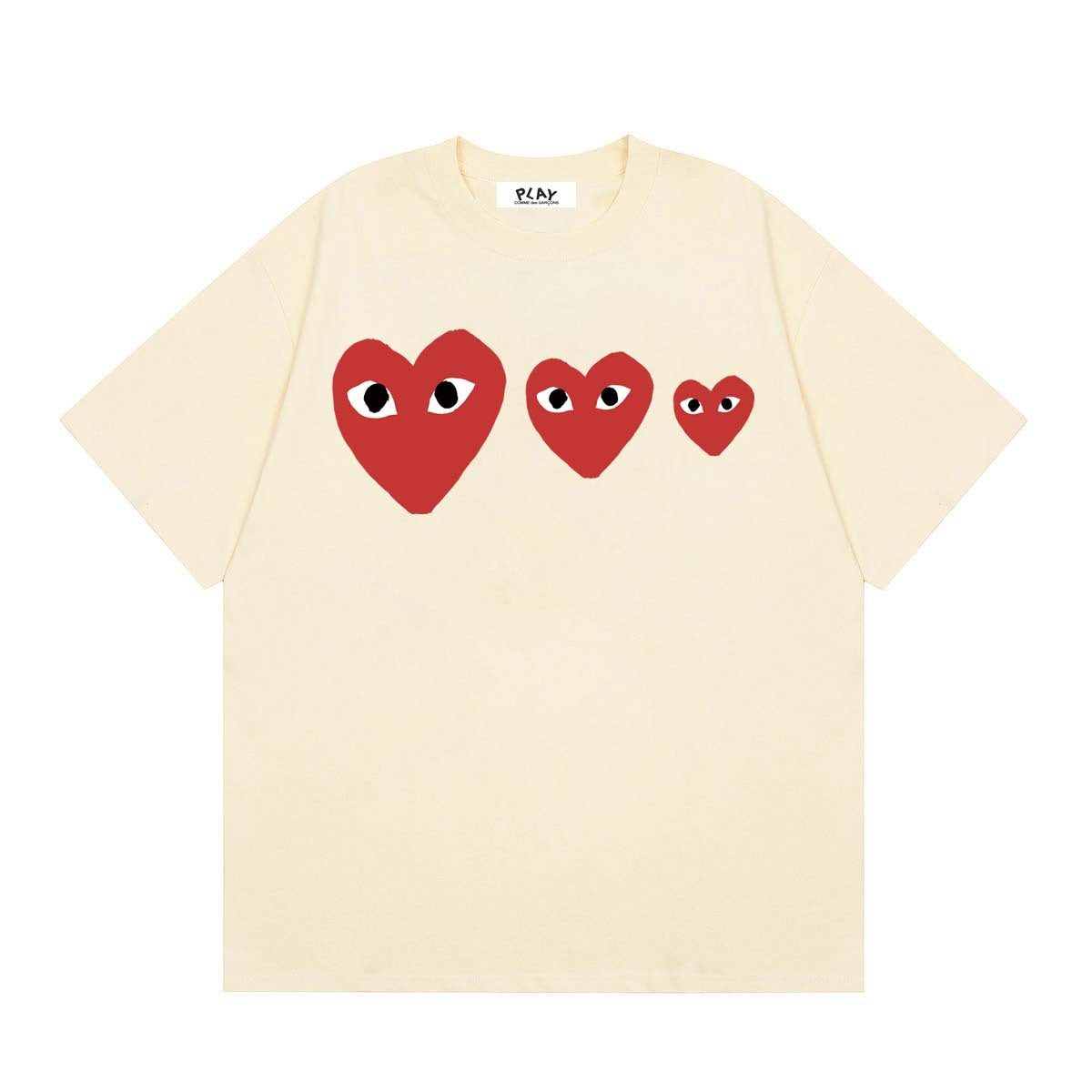 Play Classic Red Heart T-Shirt#01
