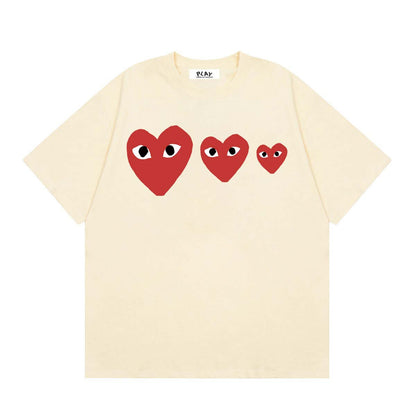 Play Classic Red Heart T-Shirt#01