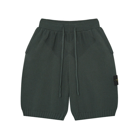 Stone Island Washed & Distressed Knit Shorts