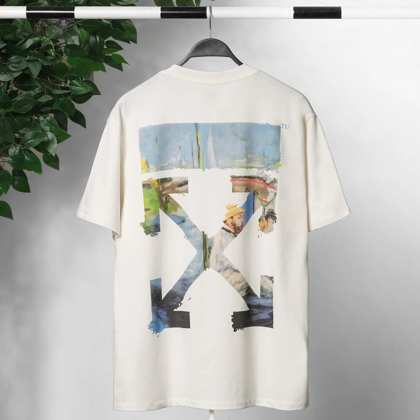 OFF-Whlte Arrow logo print T-shirt