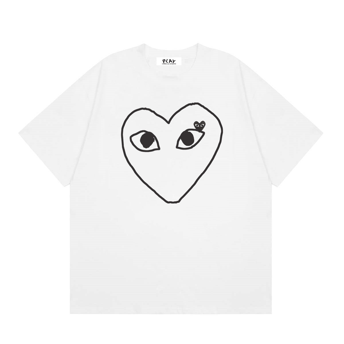 Play Classic Red Heart T-Shirt#50