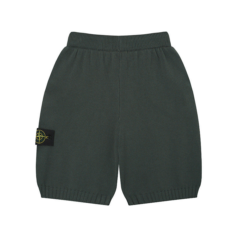 Stone Island Washed & Distressed Knit Shorts