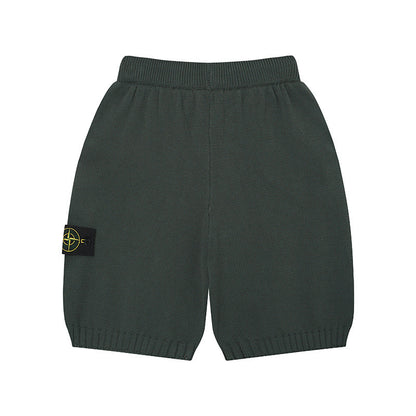 Stone Island Washed & Distressed Knit Shorts
